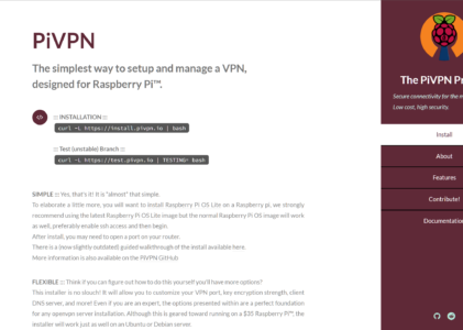 PiVPN auf Server installieren