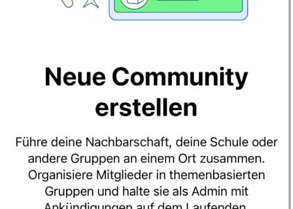 WhatsApp-Community erstellen